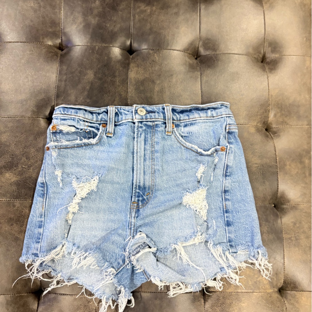 Abercrombie & Fitch Light Blue Denim Shorts